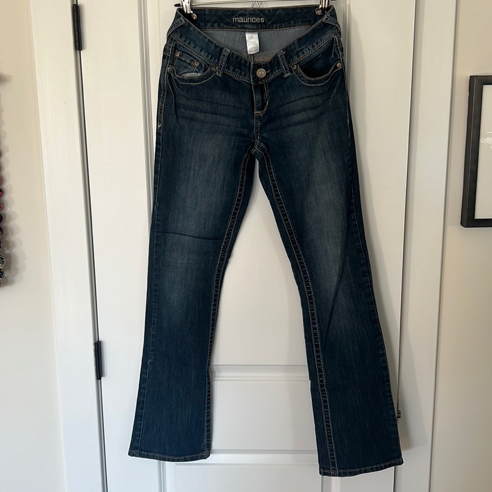 Maurice’s Dark Blue Jeans, 3/4 Reg